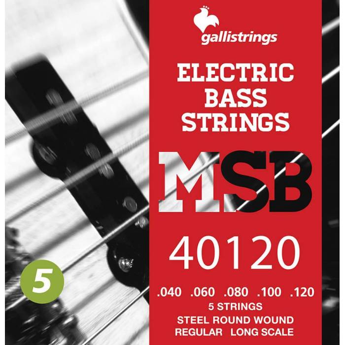 Struny na baskytary: Galli Magic Sound Bass MSB-40120 Struny na elektrickou 5-strunnou baskytaru Struny na elektrickou 5-strunnou baskytaru Galli Magic Sound Bass MSB-40120