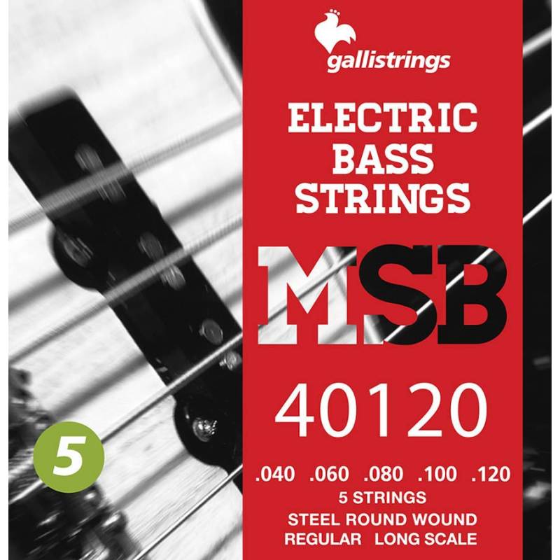 Struny na elektrickou 5-strunnou baskytaru Galli Magic Sound Bass MSB-40120 - 1