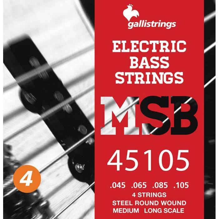 Struny na baskytary: Galli Magic Sound Bass MSB-45105 Struny na elektrickou baskytaru Struny na elektrickou baskytaru Galli Magic Sound Bass MSB-45105