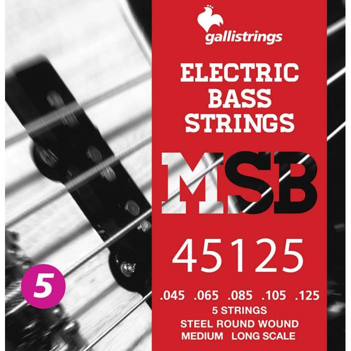 Struny na baskytary: Galli Magic Sound Bass MSB-45125 Struny na elektrickou 5-strunnou baskytaru Struny na elektrickou 5-strunnou baskytaru Galli Magic Sound Bass MSB-45125