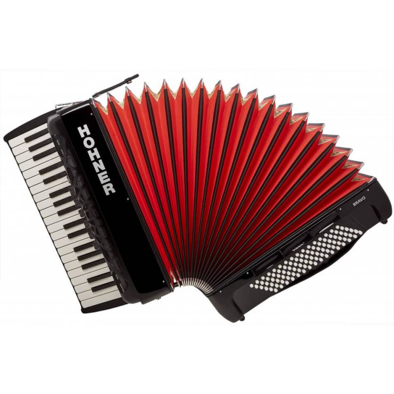 Klávesový akordeon HOHNER Bravo III 96 black Silent Key - 1