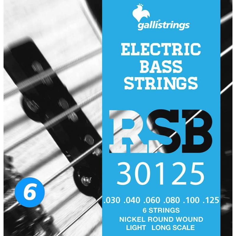 Struny na elektrickou 6-strunnou baskytaru Galli Rock Star RSB-30125 - 1