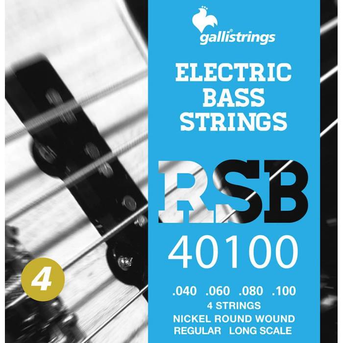 Struny na baskytary: Galli Rock Star RSB-40100 Struny na elektrickou baskytaru Struny na elektrickou baskytaru Galli Rock Star RSB-40100