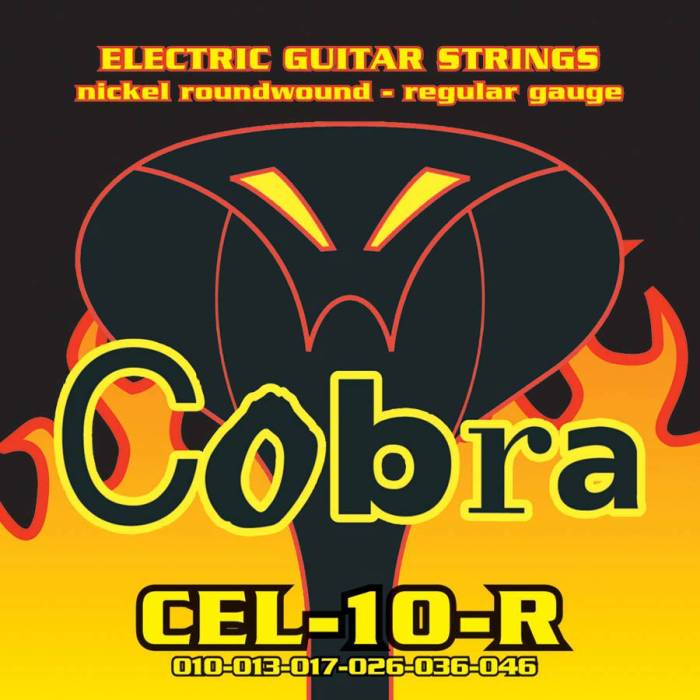 Struny na elektrické kytary: Cobra CEL-10-R Struny na elektrickou kytaru Struny na elektrickou kytaru Cobra CEL-10-R