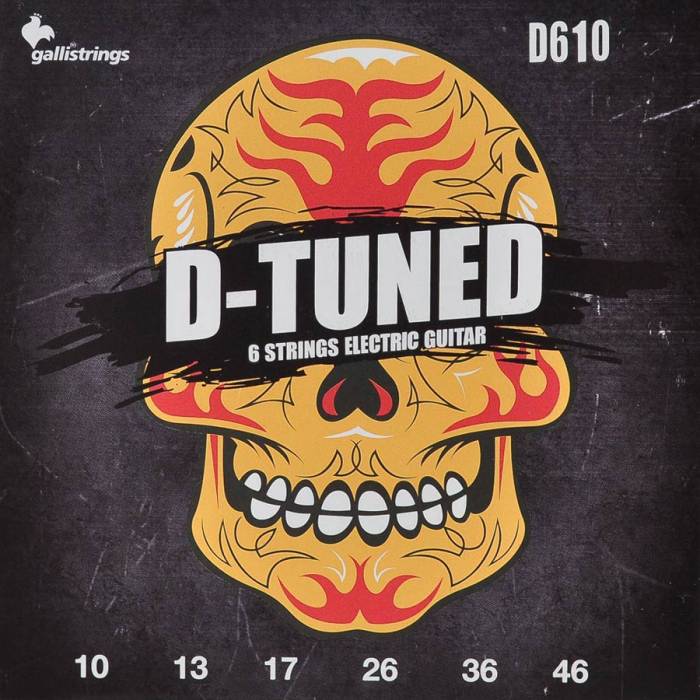 Struny na elektrickou kytaru Galli D-Tuned D-610