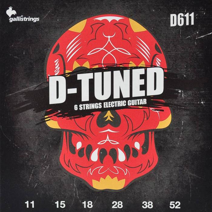 Struny na elektrickou kytaru Galli D-Tuned D-611