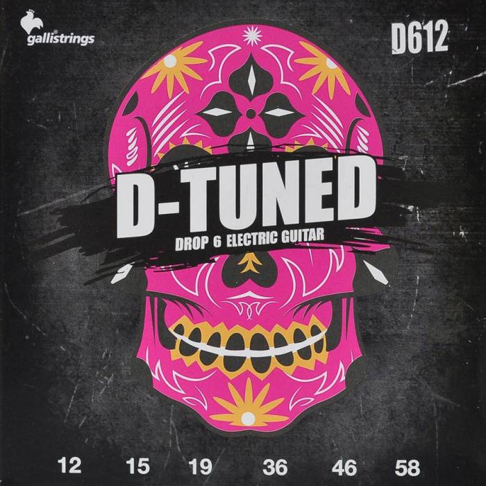 Struny na elektrickou kytaru Galli D-Tuned D-612