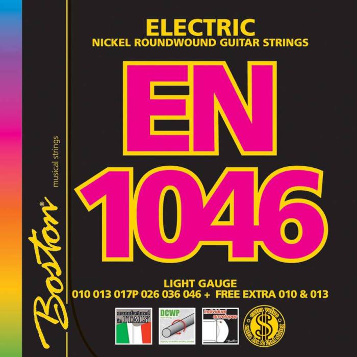 Struny na elektrickou kytaru Boston EN-1046
