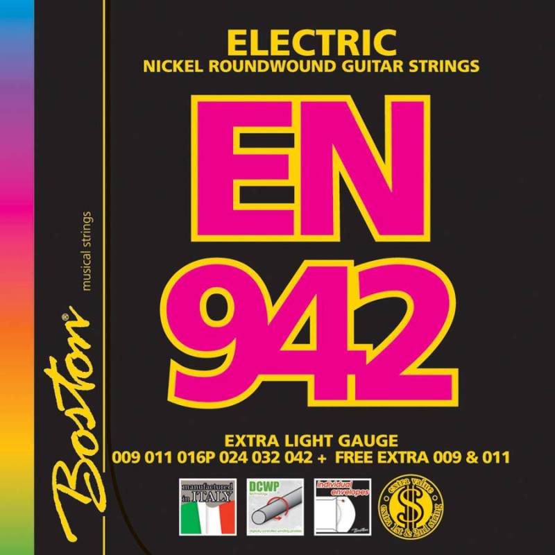 Struny na elektrickou kytaru Boston EN-942 - 1