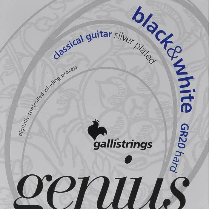 Struny na klasické kytary: Galli Genius GR-20 Struny na klasickou kytaru Struny na klasickou kytaru Galli Genius GR-20