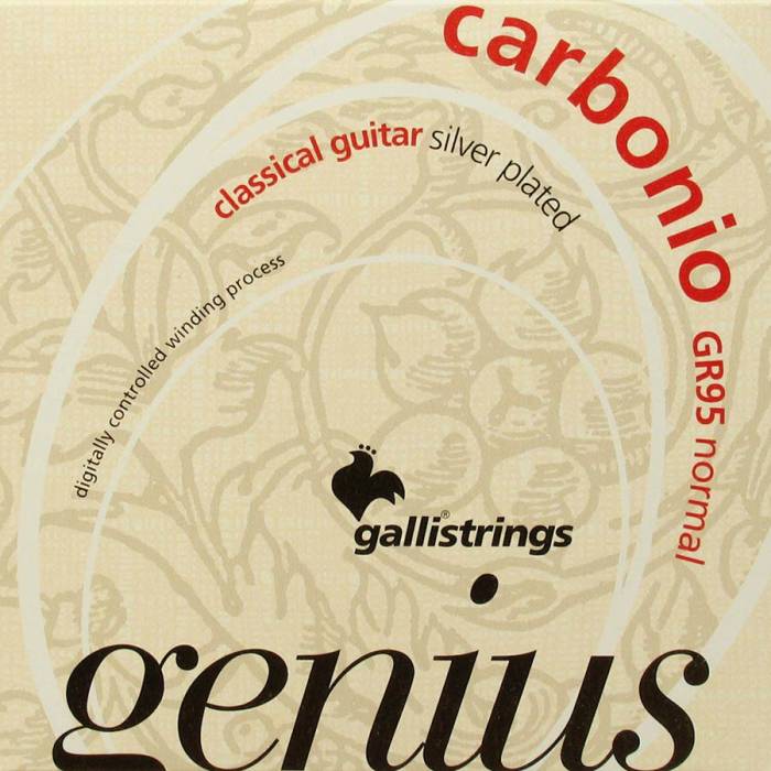 Struny na klasické kytary: Galli Genius Carbonio GR-95 Struny na klasickou kytaru Struny na klasickou kytaru Galli Genius Carbonio GR-95