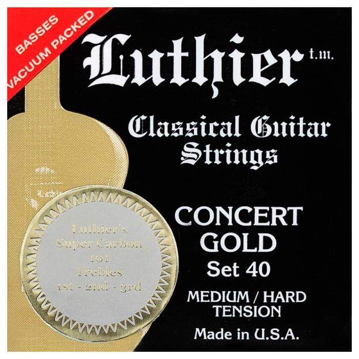Struny na klasické kytary: Luthier Super Carbon 101 L-40SC Struny na klasickou kytaru Struny na klasickou kytaru Luthier Super Carbon 101 L-40SC