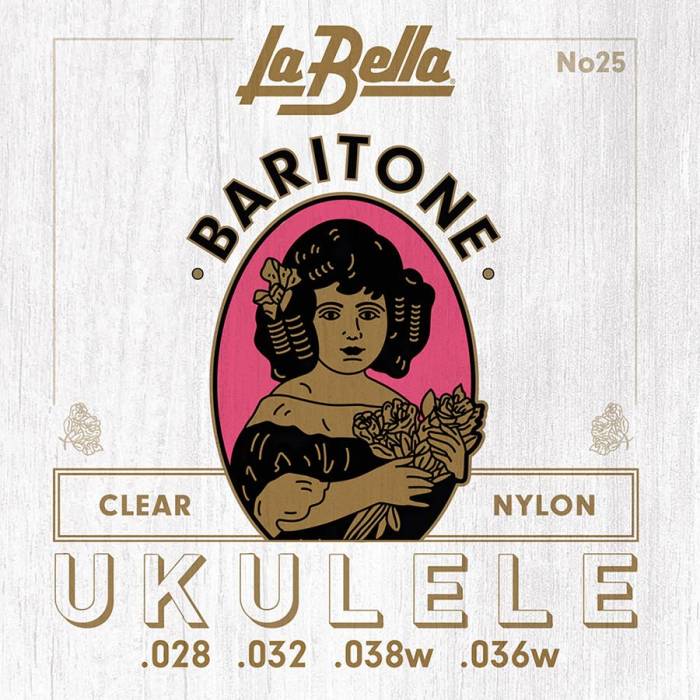 Struny na ukulele: LaBella Acoustic Folk L-25 Struny na barytonový ukulele Struny na barytonový ukulele LaBella Acoustic Folk L-25