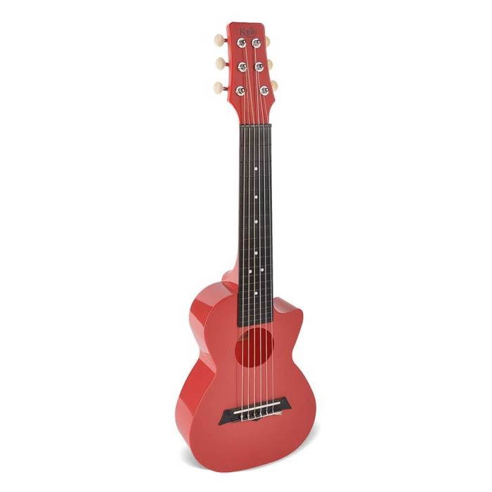 Guitarlele: Korala Poly Ukes PUG-40-RD Polykarbonátové guitarlele Polykarbonátové guitarlele Korala Poly Ukes PUG-40-RD