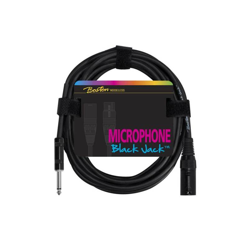 Kabel na mikrofon 1 m Boston Black Jack MC-240-1 - 1