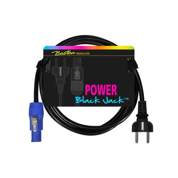 Napájecí kabel Powercon - schuko 2.2 m Boston Black Jack SM-500-2