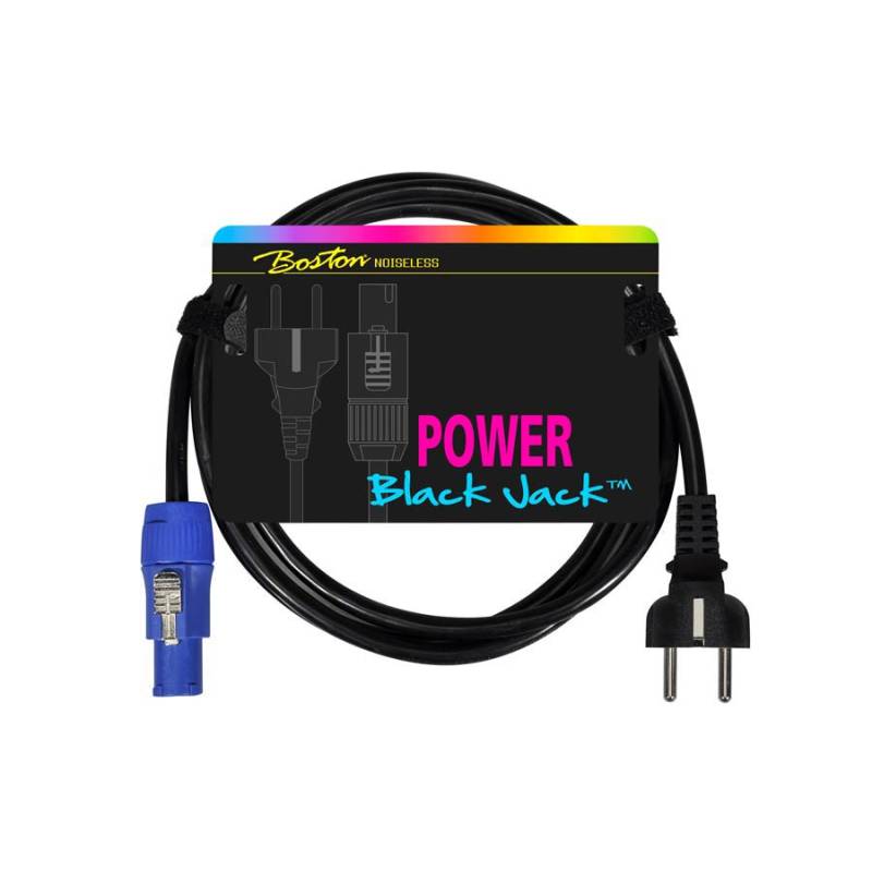 Napájecí kabel Powercon - schuko 2.2 m Boston Black Jack SM-500-2 - 1