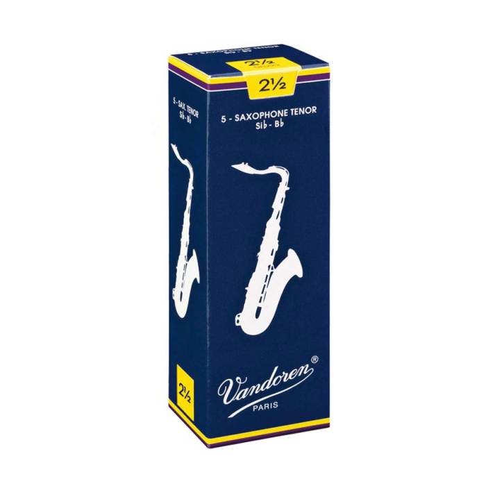 Plátky na tenor saxofon: Vandoren Traditional VDT-25 Plátky na tenor saxofon 5 ks 2.5 Plátky na tenor saxofon 5 ks 2.5 Vandoren Traditional VDT-25