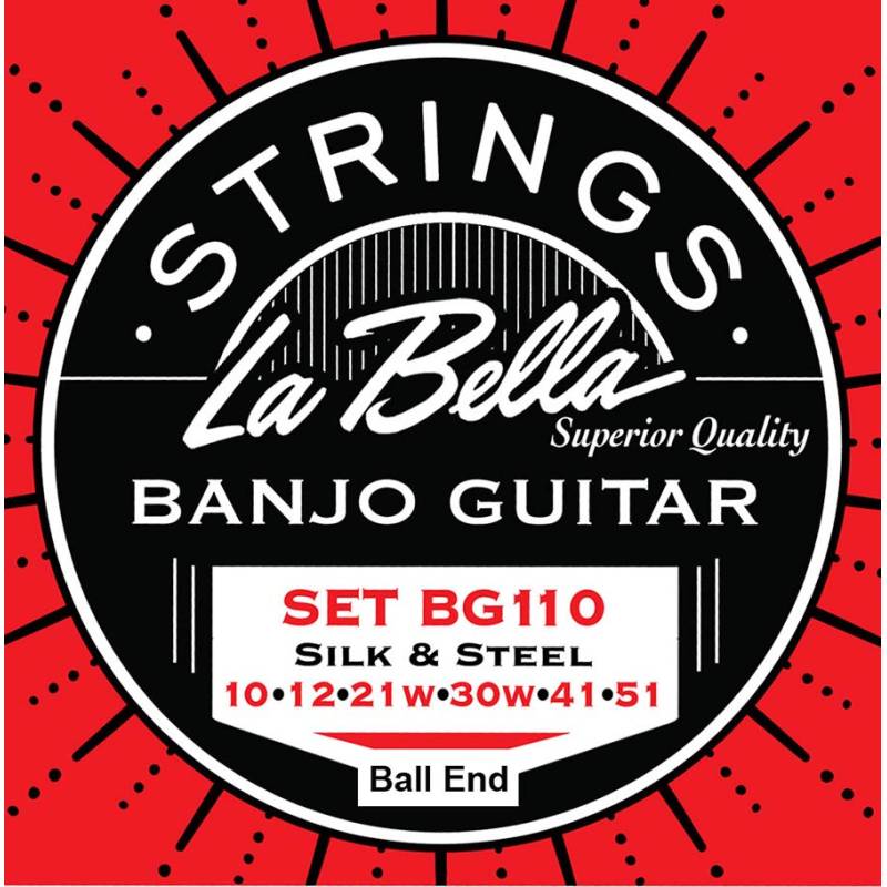 Struny na 6-strunné banjo La Bella Acoustic Folk L-BG110-BE - 1