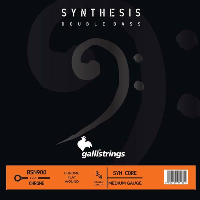 Struny na kontrabasy: Galli Synthesis BSN-900 Struny na 3/4 kontrabas Struny na 3/4 kontrabas Galli Synthesis BSN-900