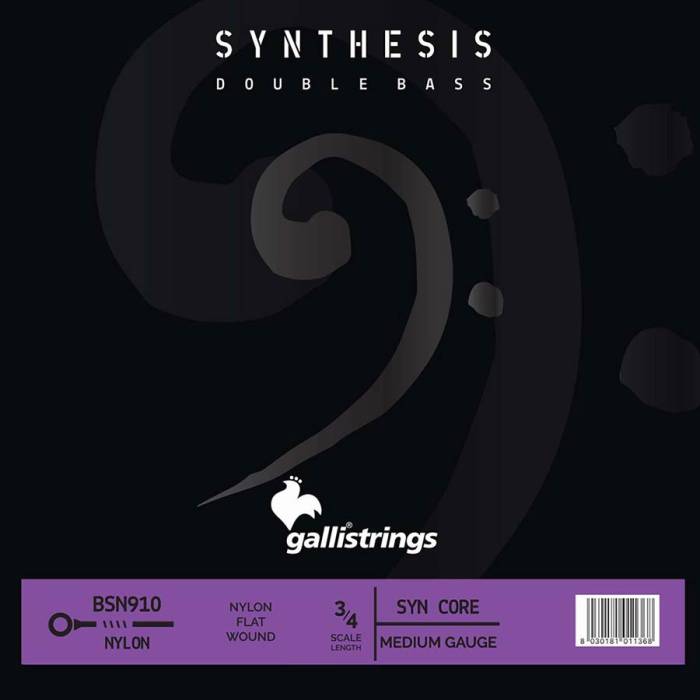Struny na kontrabasy: Galli Synthesis BSN-910 Struny na 3/4 kontrabas Struny na 3/4 kontrabas Galli Synthesis BSN-910