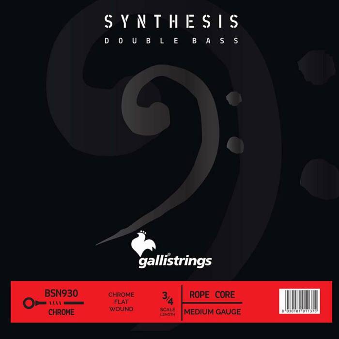 Struny na kontrabasy: Galli Synthesis BSN-930 Struny na 3/4 kontrabas Struny na 3/4 kontrabas Galli Synthesis BSN-930