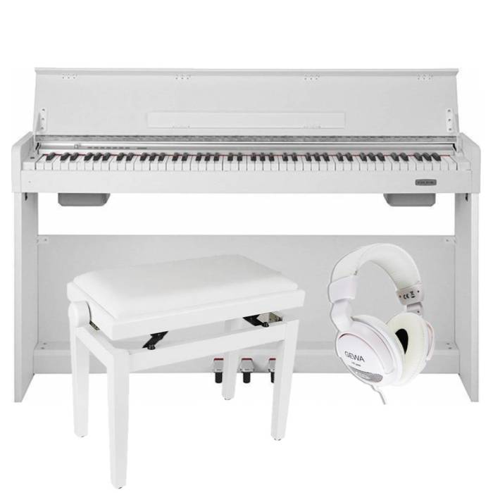 Digitální piana a stage piana - sety: Nux WK-310 WH Set Digitální piano set Digitální piano set Nux WK-310 WH Set