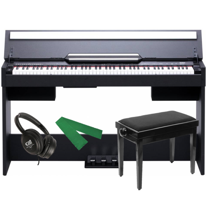 Digitální piana a stage piana - sety: Pianonova El Clasico Black SET Pianonova EC11 Black set Pianonova EC11 Black set Pianonova El Clasico Black SET