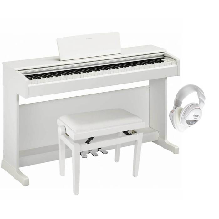 Digitální piana a stage piana - sety: Yamaha YDP-145WH/SET2 Digitální piano - set Digitální piano - set Yamaha YDP-145WH/SET2