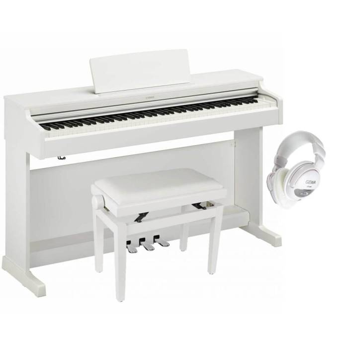 Digitální piana a stage piana - sety: Yamaha YDP-165WH/SET2 Digitální piano - set Digitální piano - set Yamaha YDP-165WH/SET2