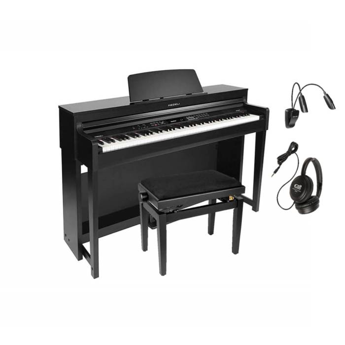 Digitální piana a stage piana - sety: Medeli DP460K/BK/B/SET2 Digitální piano - set Digitální piano - set Medeli DP460K/BK/B/SET2