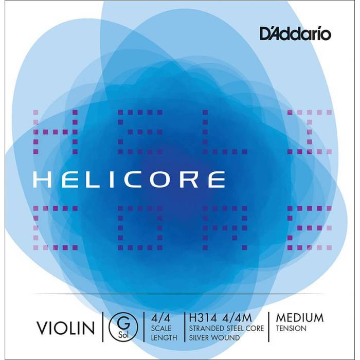 Struny na housle: D'Addario Helicore H314-44M Struna na housle G 4/4 Struna na housle G 4/4 D'Addario Helicore H314-44M