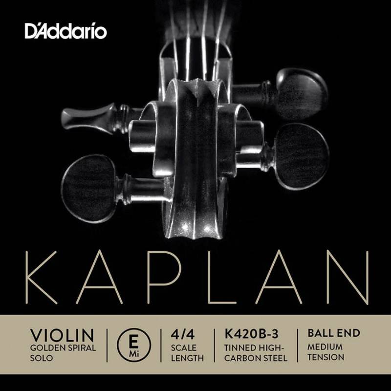 Struna na housle E D'Addario Kaplan Golden Spiral Solo K420B-3 - 1