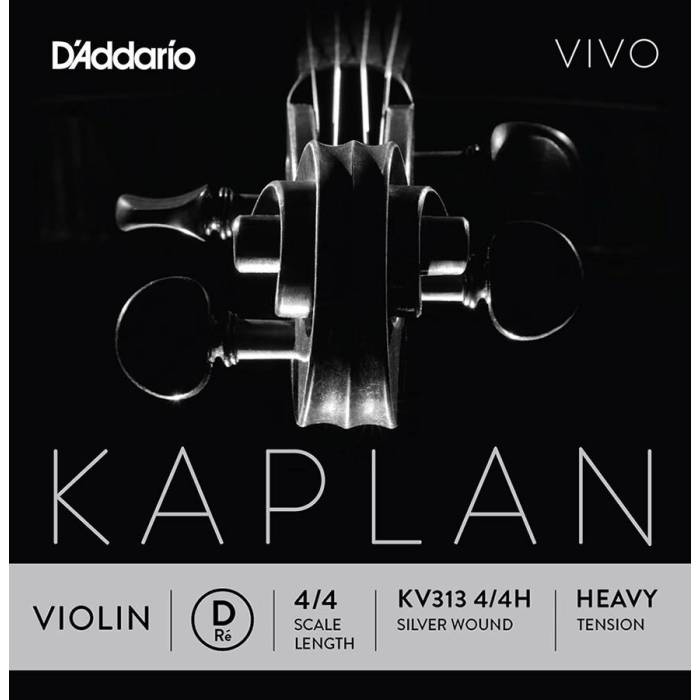 Struny na housle: D'Addario Kaplan Vivo KV313-44H Struna na housle D 4/4 Struna na housle D 4/4 D'Addario Kaplan Vivo KV313-44H