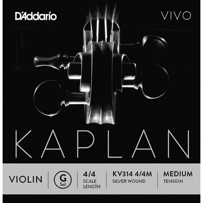 Struny na housle: D'Addario Kaplan Vivo KV314-44M Struna na housle G 4/4 Struna na housle G 4/4 D'Addario Kaplan Vivo KV314-44M