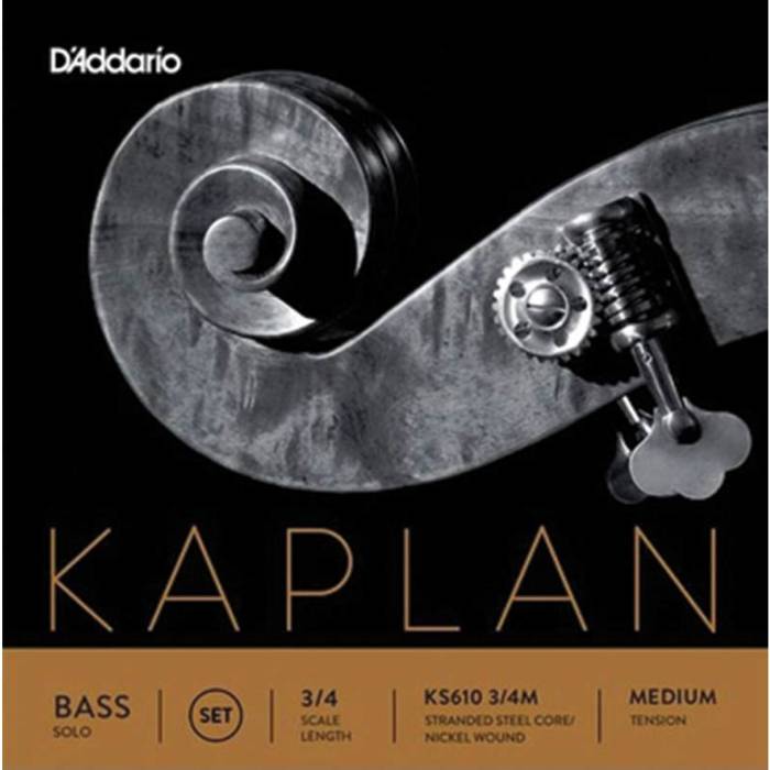 Struny na kontrabasy: D'Addario Kaplan KS610 Struny na kontrabas 4/4 sada Struny na kontrabas 4/4 sada D'Addario Kaplan KS610