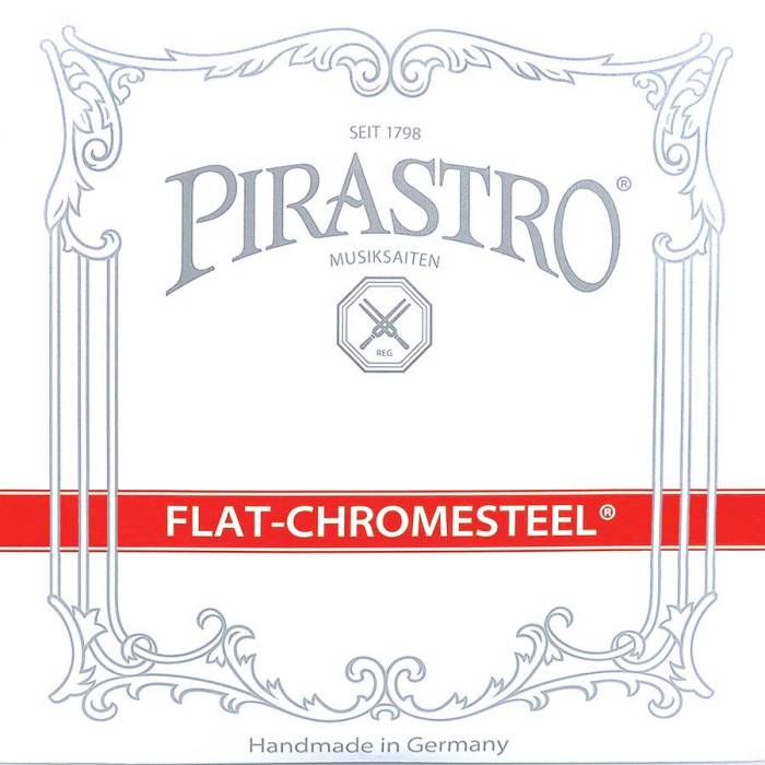 Struny na kontrabasy: Pirastro Flat Chromesteel P342020 Struny na kontrabas 4/4 sada Struny na kontrabas 4/4 sada Pirastro Flat Chromesteel P342020