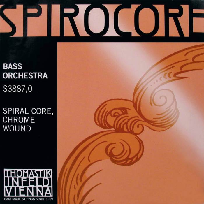 Struny na kontrabasy: Thomastik Spirocore THS-3887-0 Struny na kontrabas 1/2 sada Struny na kontrabas 1/2 sada Thomastik Spirocore THS-3887-0