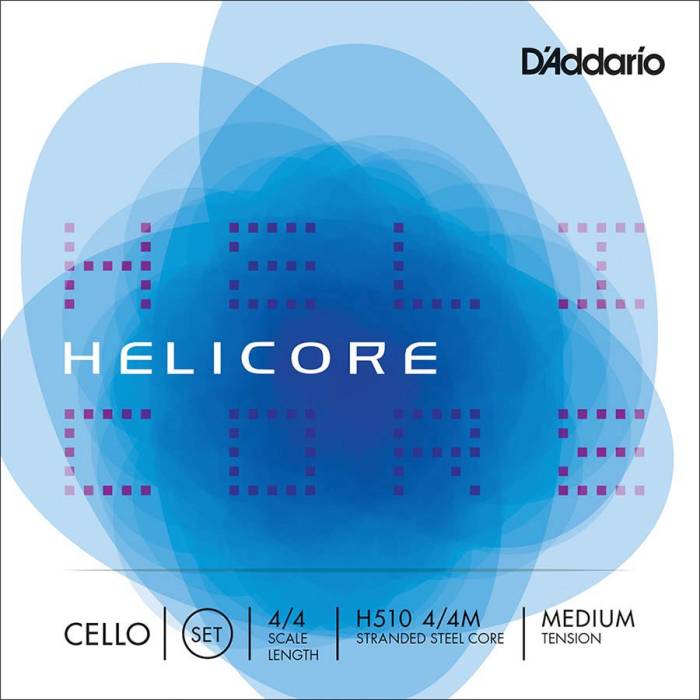 Struny na violoncella: D'Addario Helicore H510-44M Struny na violoncello 4/4 Struny na violoncello 4/4 D'Addario Helicore H510-44M