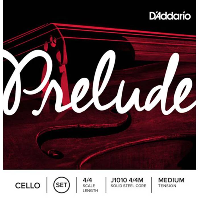Struny na violoncella: D'Addario Prelude J1010-44M Struny na violoncello 4/4 Struny na violoncello 4/4 D'Addario Prelude J1010-44M