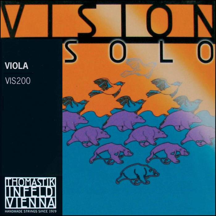 Struny na violy: Thomastik Vision Solo VIS-200 Struny na violu sada Struny na violu sada Thomastik Vision Solo VIS-200