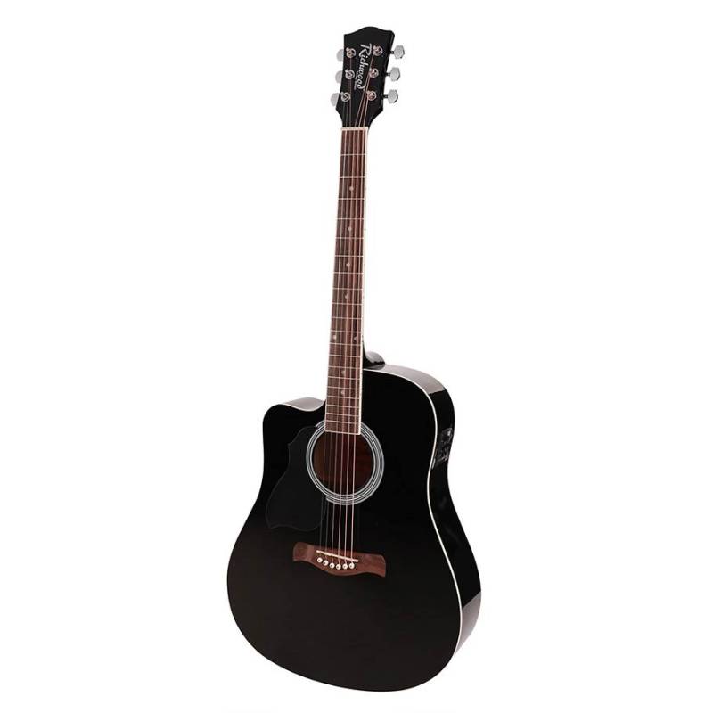 Elektroakustická kytara dreadnought pro leváky Richwood Artist RD-12LCEBK - 1