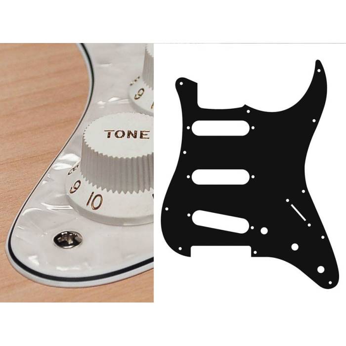 Pickguardy: Boston ST-413-PW Pickguard Stallion SSS Pickguard Stallion SSS Boston ST-413-PW