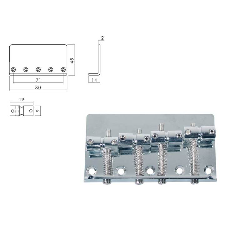 Kobylka a struník Jocker/puncher bass Boston BB-104-C - 1