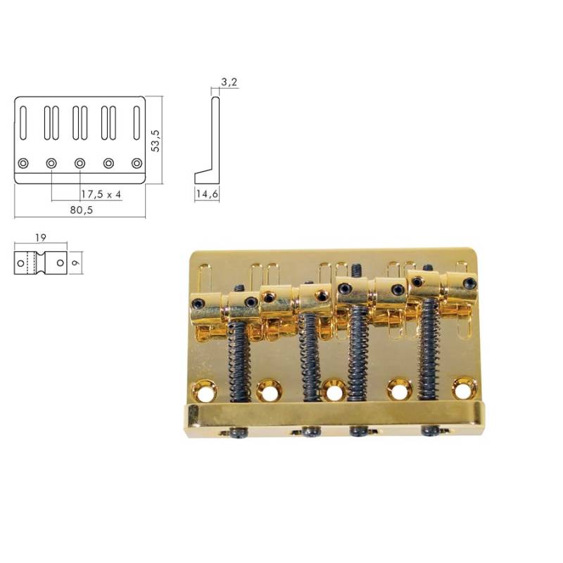 Kobylka a struník Jocker/puncher bass Boston BB-204-G - 1