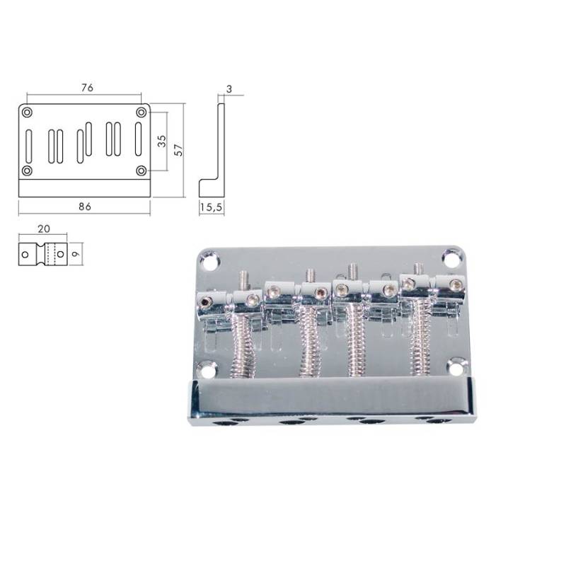 Kobylka a struník Jocker/puncher bass Boston BB-304-C - 1