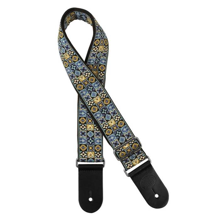 Kytarové popruhy a pásy: Gaucho Traditional GST-186-BU Popruh na kytaru Popruh na kytaru Gaucho Traditional GST-186-BU