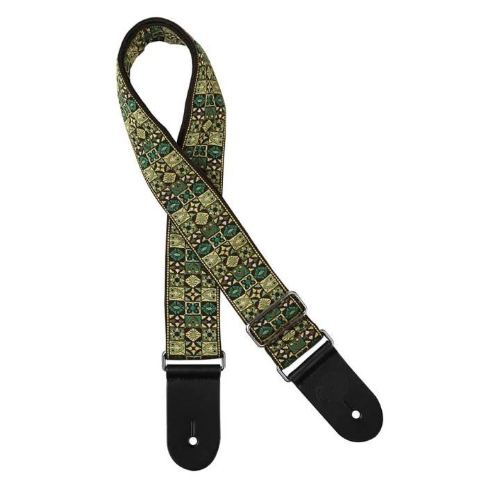Kytarové popruhy a pásy: Gaucho Traditional GST-186-GN Popruh na kytaru Popruh na kytaru Gaucho Traditional GST-186-GN