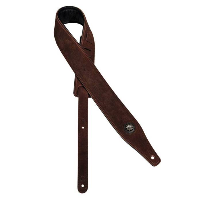 Kytarové popruhy a pásy: Gaucho Suede Two GST-662-DBR Popruh na kytaru Popruh na kytaru Gaucho Suede Two GST-662-DBR