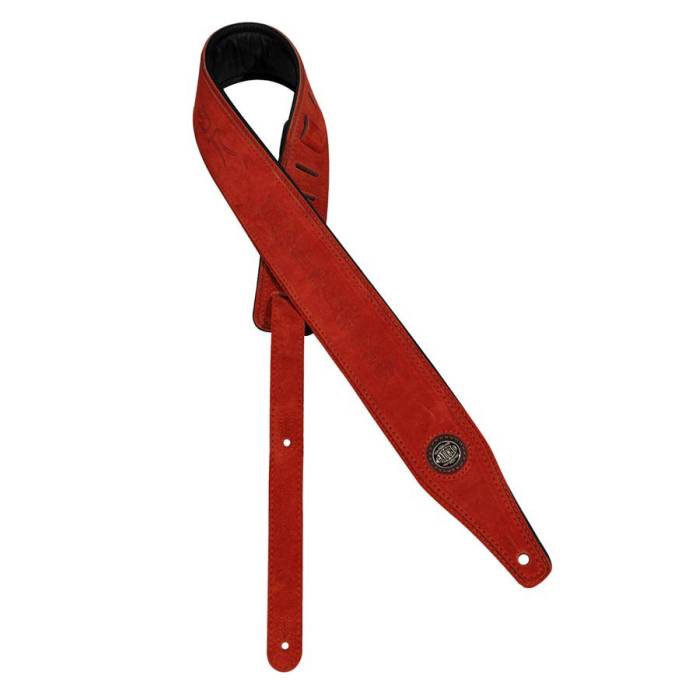 Kytarové popruhy a pásy: Gaucho Suede Two GST-662-RD Popruh na kytaru Popruh na kytaru Gaucho Suede Two GST-662-RD